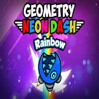Geometry Neon Dash Rainbow - unblocked games gplus