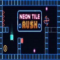 Neon Tile Rush - unblocked games gplus
