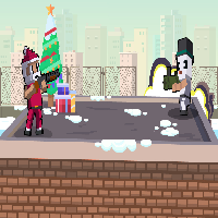 Xmas Rooftop Battles - unblocked games gplus